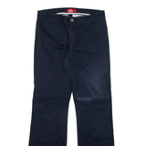 DICKIES Mens Trousers Blue Slim Bootcut W27 L30