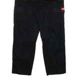 DICKIES Cargo Womens Trousers Black Relaxed Straight W26 L27