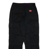 DICKIES Cargo Womens Trousers Black Relaxed Straight W26 L27