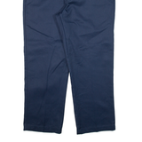 DICKIES Mens Trousers Blue Regular Straight W38 L29