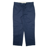 DICKIES Mens Trousers Blue Regular Straight W38 L29