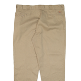 DICKIES 874 Workwear Mens Trousers Beige Relaxed Straight W42 L32