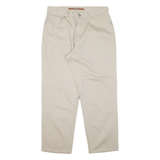 BLUE RIVER Mens Trousers Beige Relaxed Tapered W32 L28