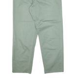 BLUE RIVER Mens Trousers Green Relaxed Straight W34 L27