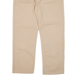 GO WEST Mens Trousers Beige Regular Straight W34 L27