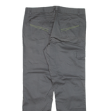 PUMA Womens Trousers Grey Regular Straight W38 L33