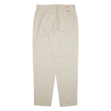 BARBADOS Mens Trousers Grey Regular Tapered W36 L36