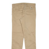 CARHARTT Mens Trousers Beige Slim Tapered W30 L32