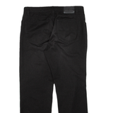 PIERRE CARDIN Mens Trousers Black Regular Straight W34 L30
