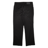 PIERRE CARDIN Mens Trousers Black Regular Straight W34 L30