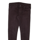 PEPE JEANS Mens Trousers Black Slim Tapered W34 L32