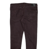 PEPE JEANS Mens Trousers Black Slim Tapered W34 L32