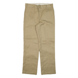 DICKIES Mens Trousers Beige Regular Straight W34 L32