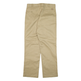 DICKIES Mens Trousers Beige Regular Straight W34 L32