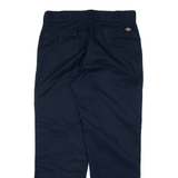 DICKIES Mens Trousers Blue Regular Straight W34 L30