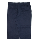 DICKIES Mens Trousers Blue Regular Straight W40 L32