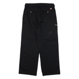 DICKIES Womens Trousers Black Relaxed Straight W30 L27