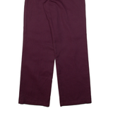 DICKIES Mens Trousers Maroon Regular Straight W28 L30