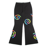 Womens Trousers Black Regular Flared W28 L32