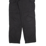 BAC Cargo Mens Trousers Black Regular Straight W26 L30