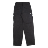 BAC Cargo Mens Trousers Black Regular Straight W26 L30