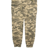 ERGET Cargo Camo Mens Trousers Green Slim Tapered W30 L30