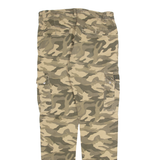 ERGET Cargo Camo Mens Trousers Green Slim Tapered W30 L30