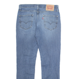 LEVI'S 511 Jeans Distressed Mens Blue Slim Straight Stone Wash W33 L32