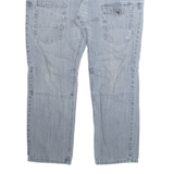 RAINBOW Mens Jeans Grey Loose Straight Stone Wash W38 L30