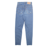 LEVI'S Distressed Girls Jeans Blue Regular Straight Stone Wash W24 L26