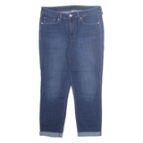 LEVI'S Roll Up Womens Jeans Blue Regular Tapered Stone Wash W30 L24