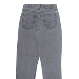 LEVI'S 818 Orange Tab Womens Jeans Grey Regular Tapered 90s W24 L29