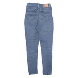 LEVI'S 721 High Rise Womens Jeans Blue Slim Skinny Stone Wash W26 L30