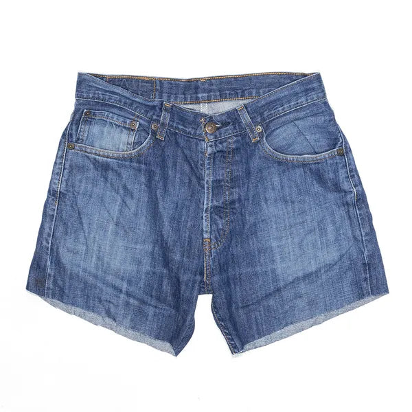 LEVI'S 210 Denim Blue Regular Cut-Off Shorts Womens M W32