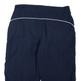 KAPPA Cropped Mens Sweatpants Blue Wide-Leg 2XL W36 L21