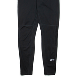 REEBOK Mens Track Pants Black Skinny M W24 L28