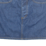 J.GALT Womens Straight Skirt Blue Short Denim M