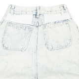 CODE NOUVEAU Womens Straight Skirt Blue Knee Length Denim XXS