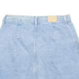 Womens A-Line Skirt Blue Short Denim M