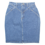 Womens Straight Skirt Blue Knee Length Denim S