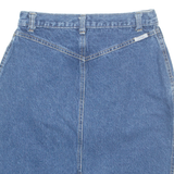 Womens Straight Skirt Blue Knee Length Denim S