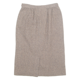 PENDLETON Womens Pencil Skirt Brown Midi Wool Houndstooth S