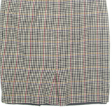 DAVID.N Womens Pencil Skirt Brown Midi Wool Check M