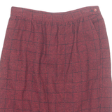 PENDLETON Womens Pencil Skirt Red Midi Wool Gingham S