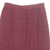 PENDLETON Womens Pencil Skirt Red Midi Wool Gingham S