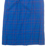 PENDLETON Womens Pencil Skirt Blue Midi Wool Check S