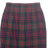 NORTON MCNAUGHTON Womens Pencil Skirt Green Midi Wool Check UK 10