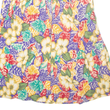 LISSPORT Womens Wrap Skirt Brown Long Floral S