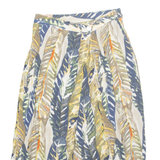 Womens Straight Skirt Beige Long Crazy Pattern UK 12