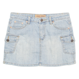 SALOMON Womens Straight Skirt Blue Short Denim M